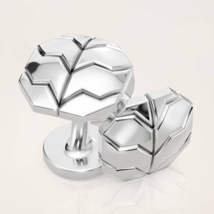 Valerian Cufflinks Type I - Sterling Silver for wholesale by RUSBARON