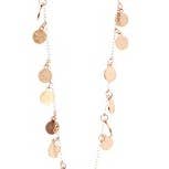 Necklace - Wine Triple Metal Square for wholesale by Flirt Jewelry