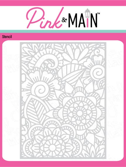 Flora Stencil for wholesale by Pink and Main