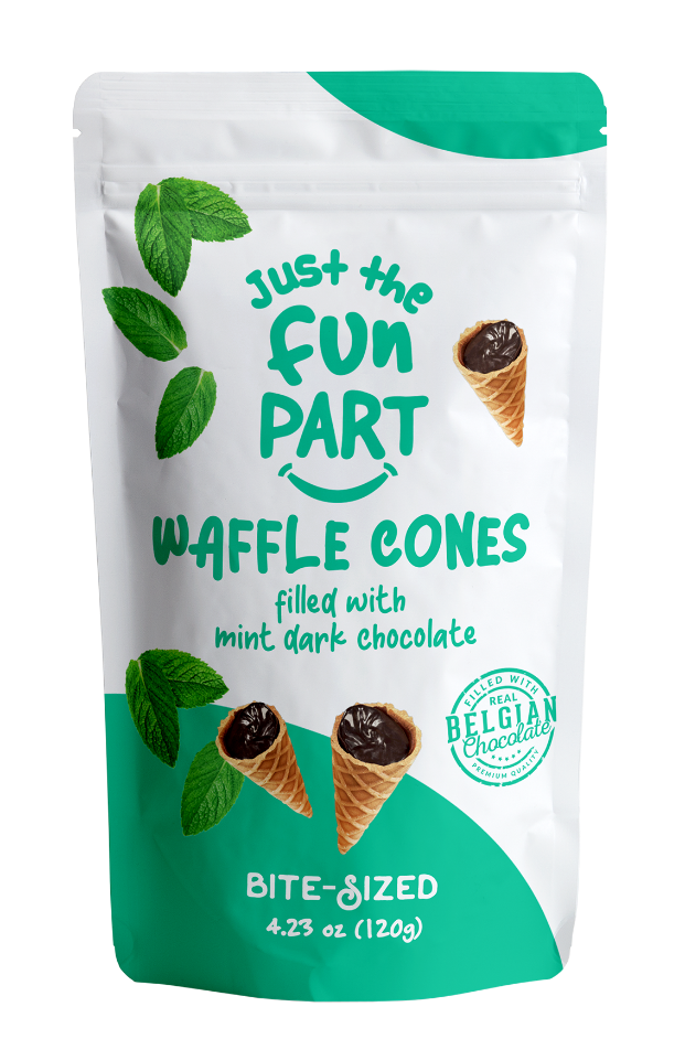 Just the Fun Part - Wholesale Chocolate Covered Sweets - New Variety Pack - Mint & Cookie Butter & PB&J & Strawberry2