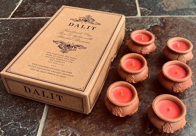 Dalit Goods Co - Wholesale Tea light candles - Handmade Terracotta Tea Light Candle - Megah - Rose Scented3