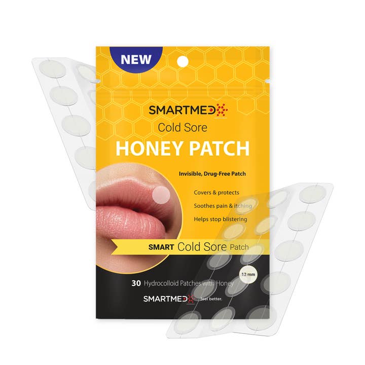 SMARTMED - Wholesale Bandaids/Bandages - Smart Cold Sore Treatment Patch with Honey