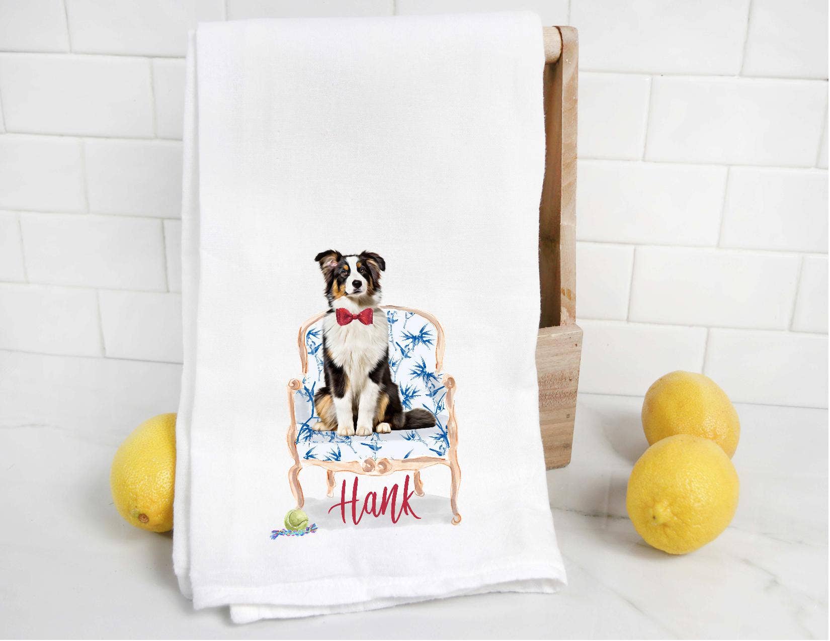 The Preppy Pineapple Home - Vendita all'ingrosso Strofinacci - Strofinaccio personalizzato Australian Shepherd 42