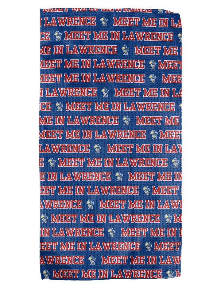 Rencontrez-moi à Lawrence Serviette de barman double face 12x24 pour la vente par Absorb-Lumen