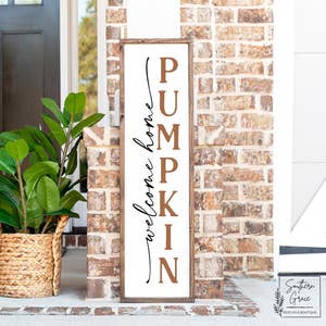 Parisloft Vertical Wooden Welcome Sign Plaque with Wreath Wall Hanging Decor|Large Farmhouse Decor for Entryway,Front Door