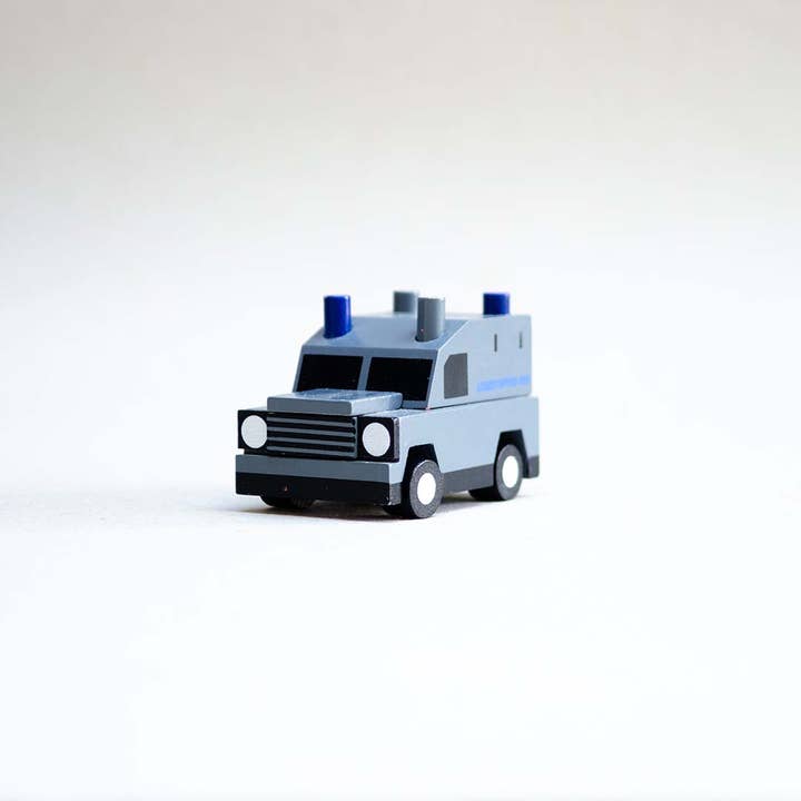 The Grey Police Van for wholesale by Cowfield Design