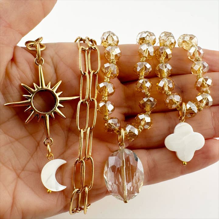 Katia Designs - Wholesale Jewelry Set - Just Breathe Starburst Fusion Necklace Layering Bundle10