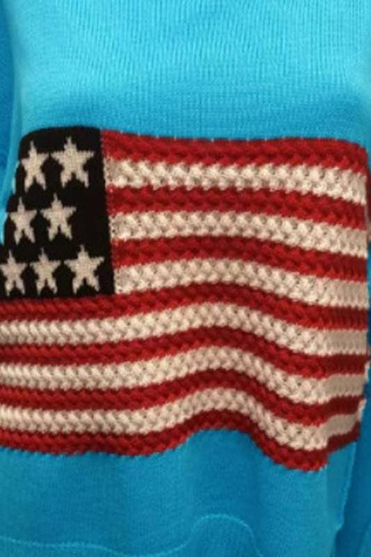 Queen Fashion - Wholesale Knit Sweater - Women's - us flag knitted sweater17