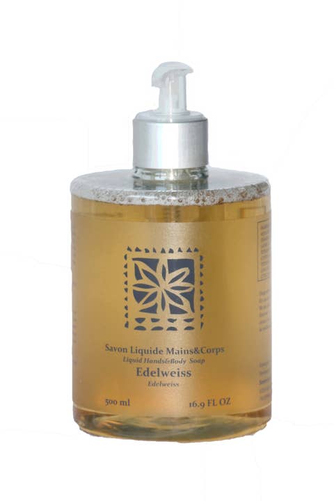 Edelweiss vloeibare zeep voor wholesale door Ambiances des Alpes