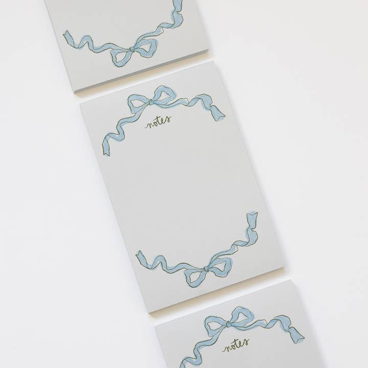 Sumner Lane - Wholesale Notepad - Blue Ribbon Bow Notepad4