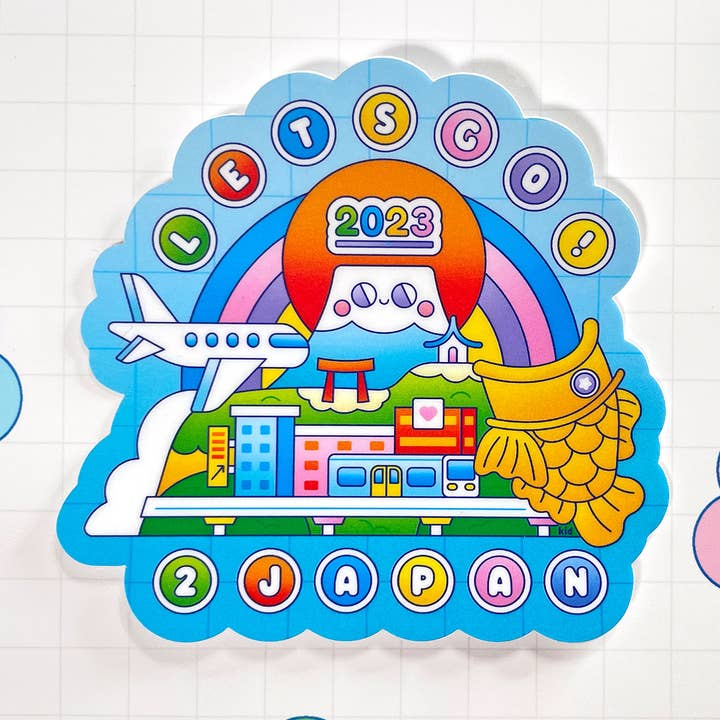 Trip to Japan Vinyl Sticker | Travel | Vacation | Mount Fuji for wholesale by Kidnichols