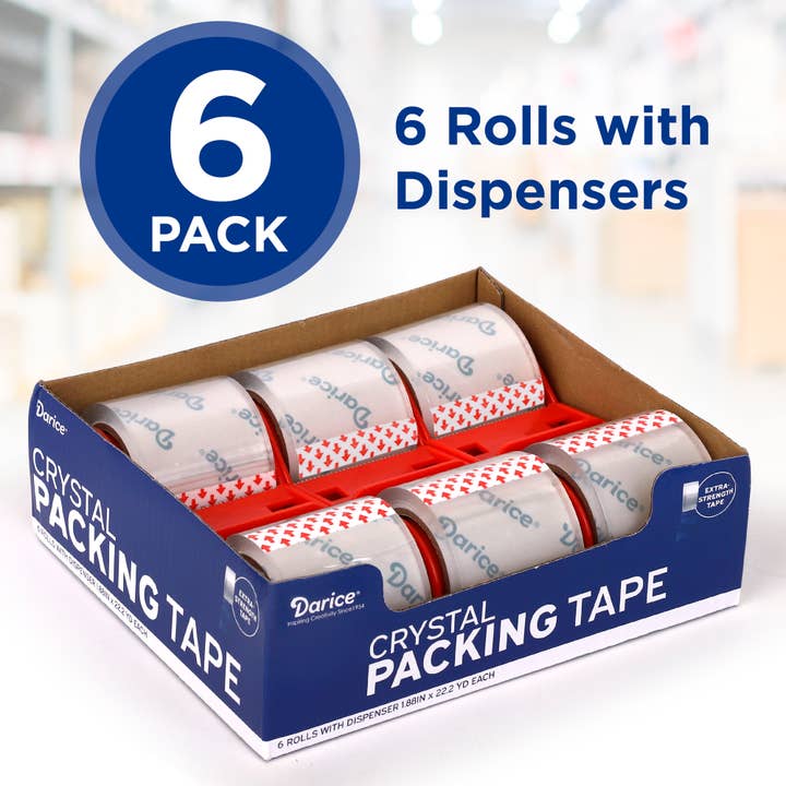 6 Pack Crystal Tape Small Rolls for wholesale by The Toy Group