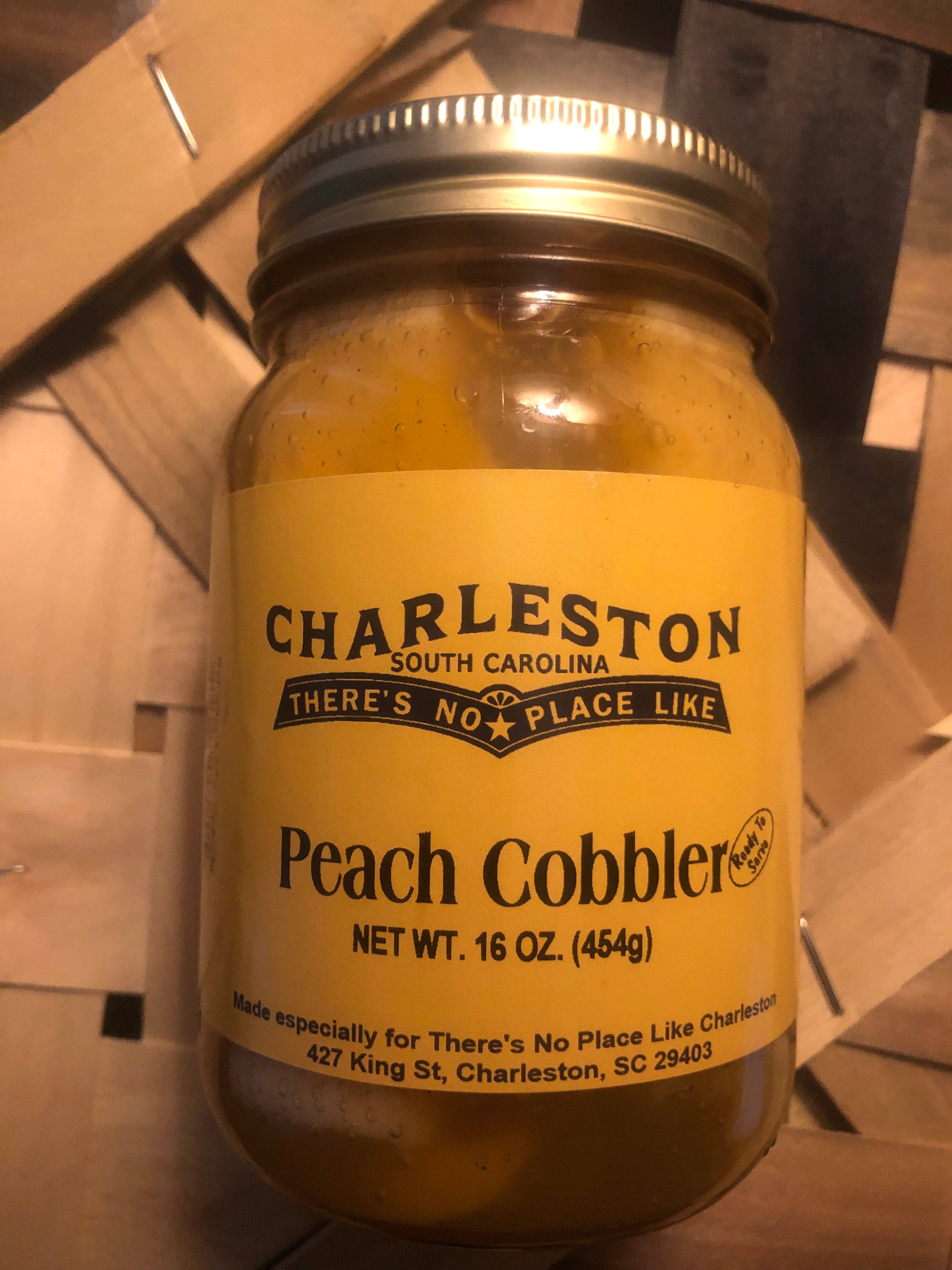 There's No Place Like Charleston - Wholesale Preserves - Peach Cobbler/ Southern Pie in A Jar.1