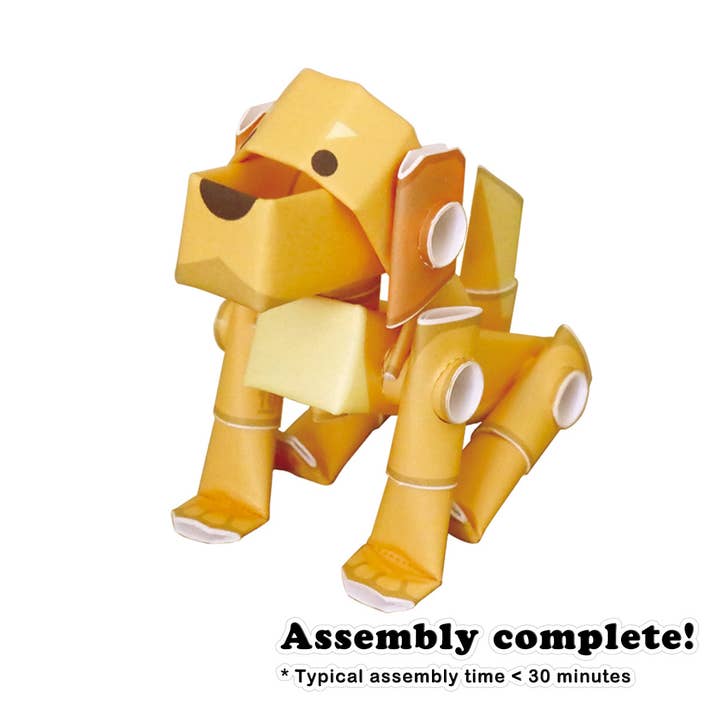 Magnote - Wholesale DIY Craft Kit - PIPEROID animals Dogs Golden Retriever - paper craft kit