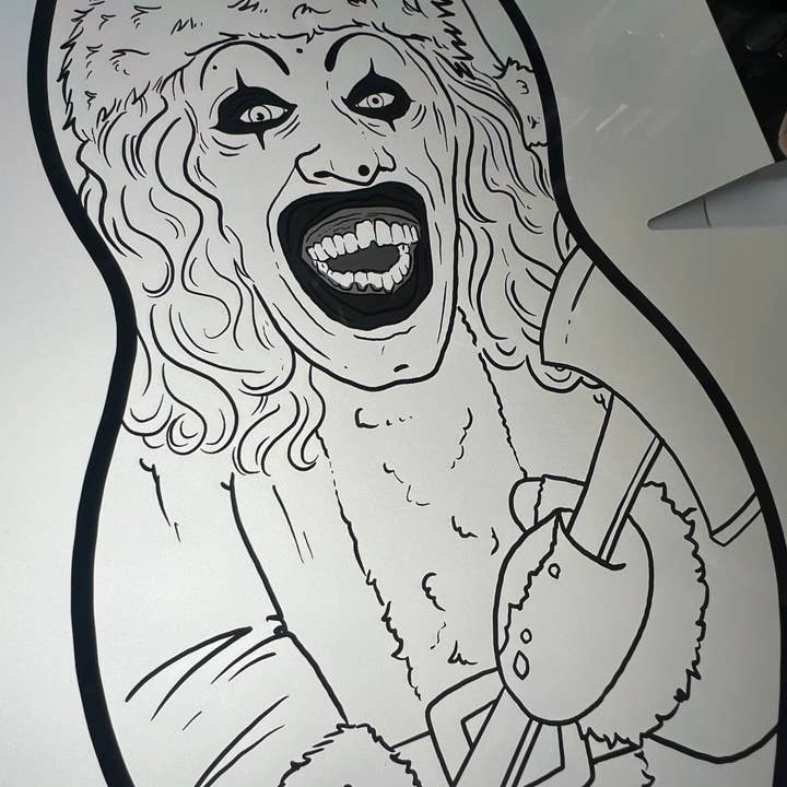 The Cuddle Cult - Wholesale Knuffels - Kinderen en baby - Kerstversie van Art the Clown pluche pop uit Terrifier 31