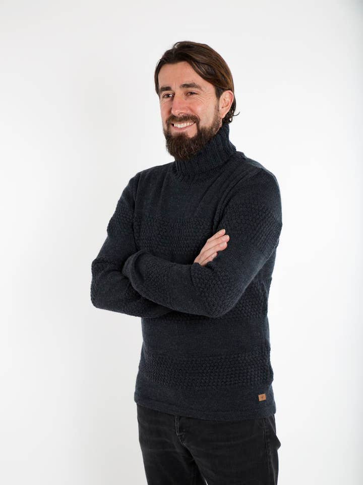 NEW HARBOUR HIGH NECK SWEATER for wholesale by Fuza Wool Of Denmark