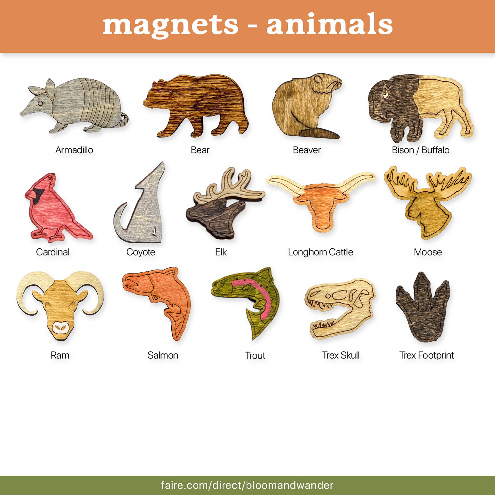 Bloom & Wander – wholesale Magnet – Bigfoot magneter | Jag tror! Aliens Sasquatch - Anpassningsbar3