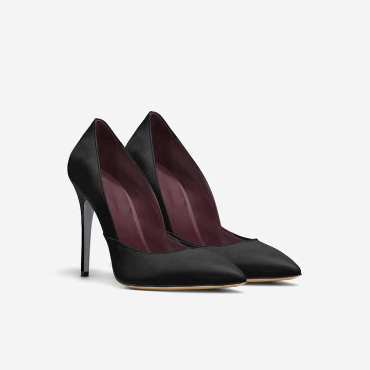Pearl - Wholesale High Heels - Women's - QUEEN K Cherry Wine Heel - Vegan