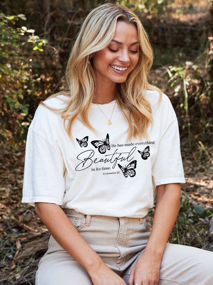 Haut graphique minéral HE HAS MADE EVERYTHING pour la vente par OAT COLLECTIVE