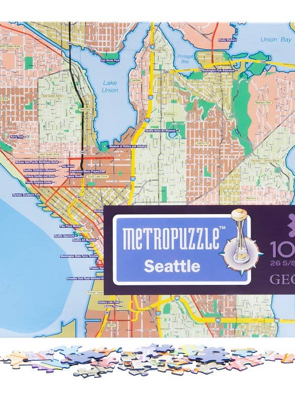 Puzzle de 1000 piĂšces - Seattle pour la vente par Geotoys