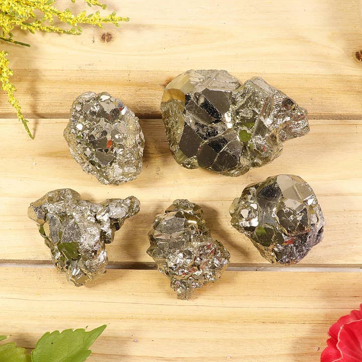 Pyrite Cluster, Natural Pyrite Crystal, Peruvian Pyrite for wholesale by Natures Artifacts Inc