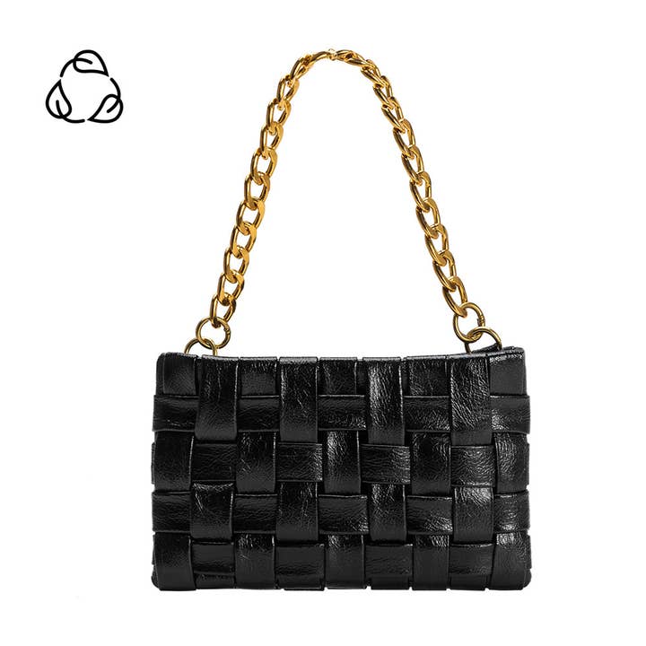 Melie Bianco - Wholesale Crossbody Bag - Women's - Mimie Black Recycled Vegan Crossbody Bag
