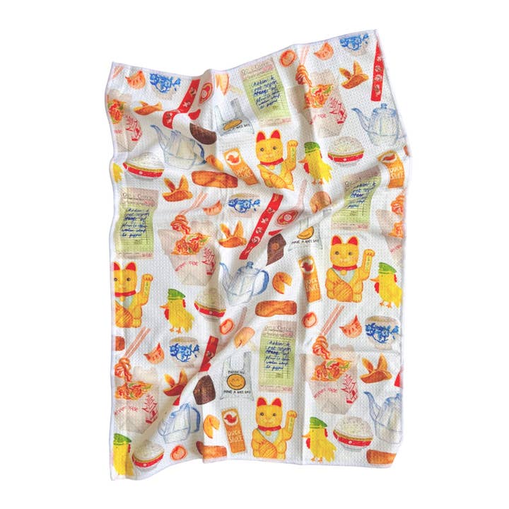 Menmin Made - Wholesale Tea Towel - Chinese Takeout Restaurant Kitchen Towel3