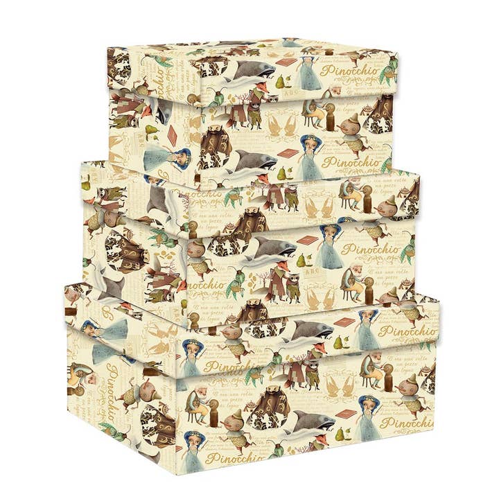 Stor uppsättning lådor ”Äventyr Pinocchio” för wholesale av Kartos