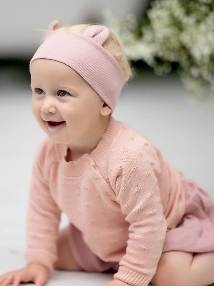 Ander - Wholesale Knit Sweater - Baby - Baby pullover MADISON PINK 100% cotton ECOTEC MADE IN POLAND
