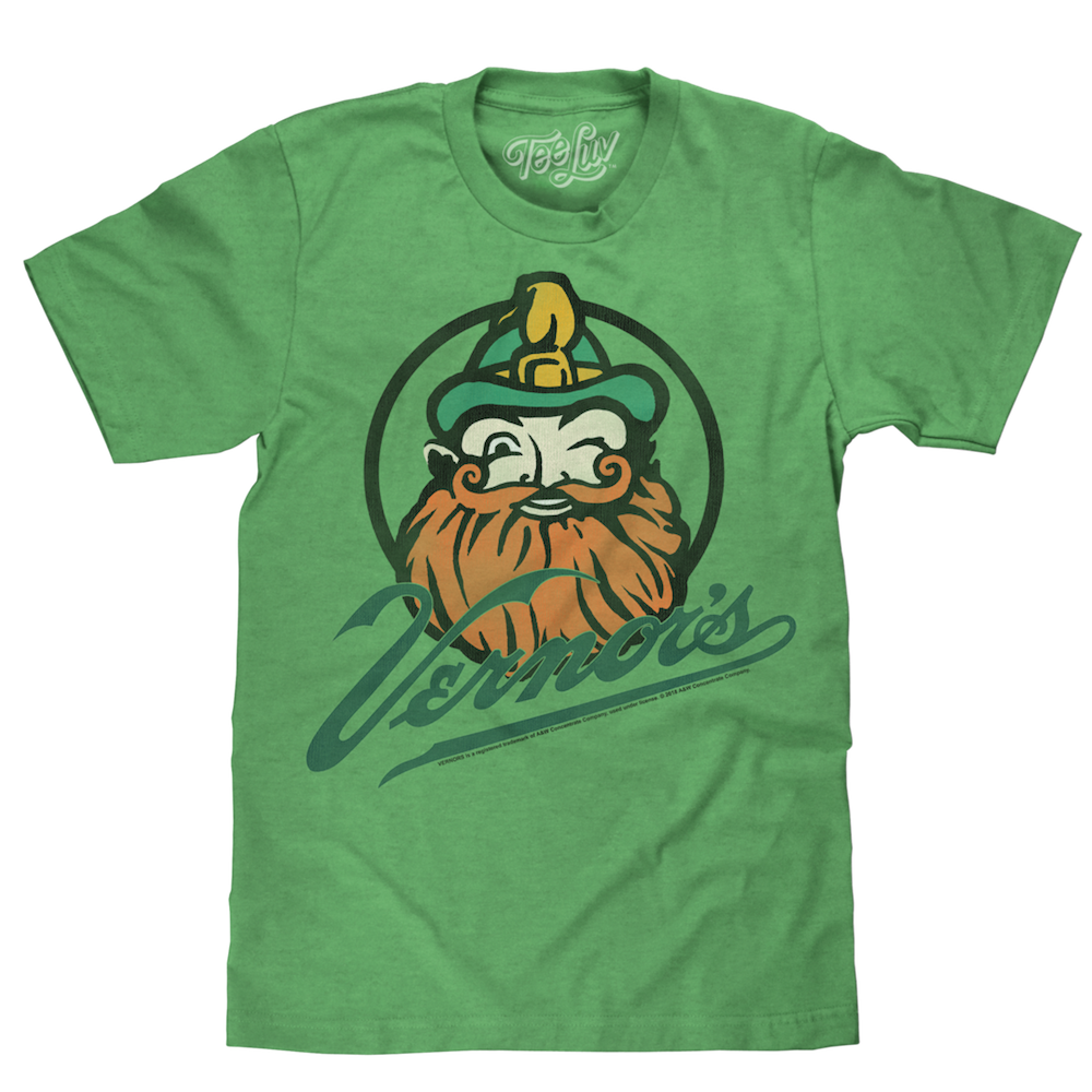 Detroit Shirt Co. - Wholesale T-shirt met print - Heren - Vernor's Gnome T-shirt voor heren (Heather Green)0