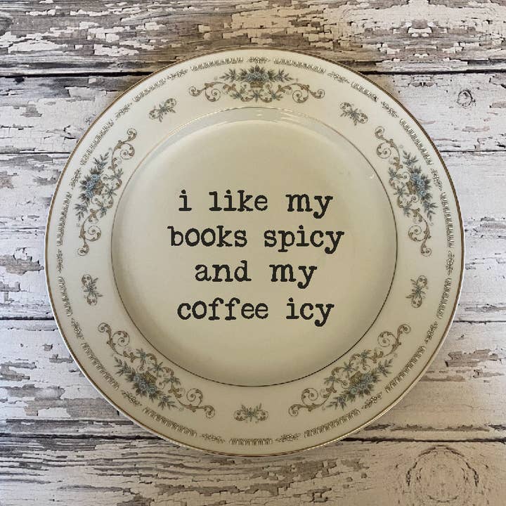 Upcycled Funny Plates, Booktok, Sarcastic, Cadeauwinkel voor wholesale door pretty little creeps