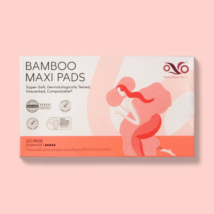 OVO Bamboo MAXI PADS for wholesale by OVO