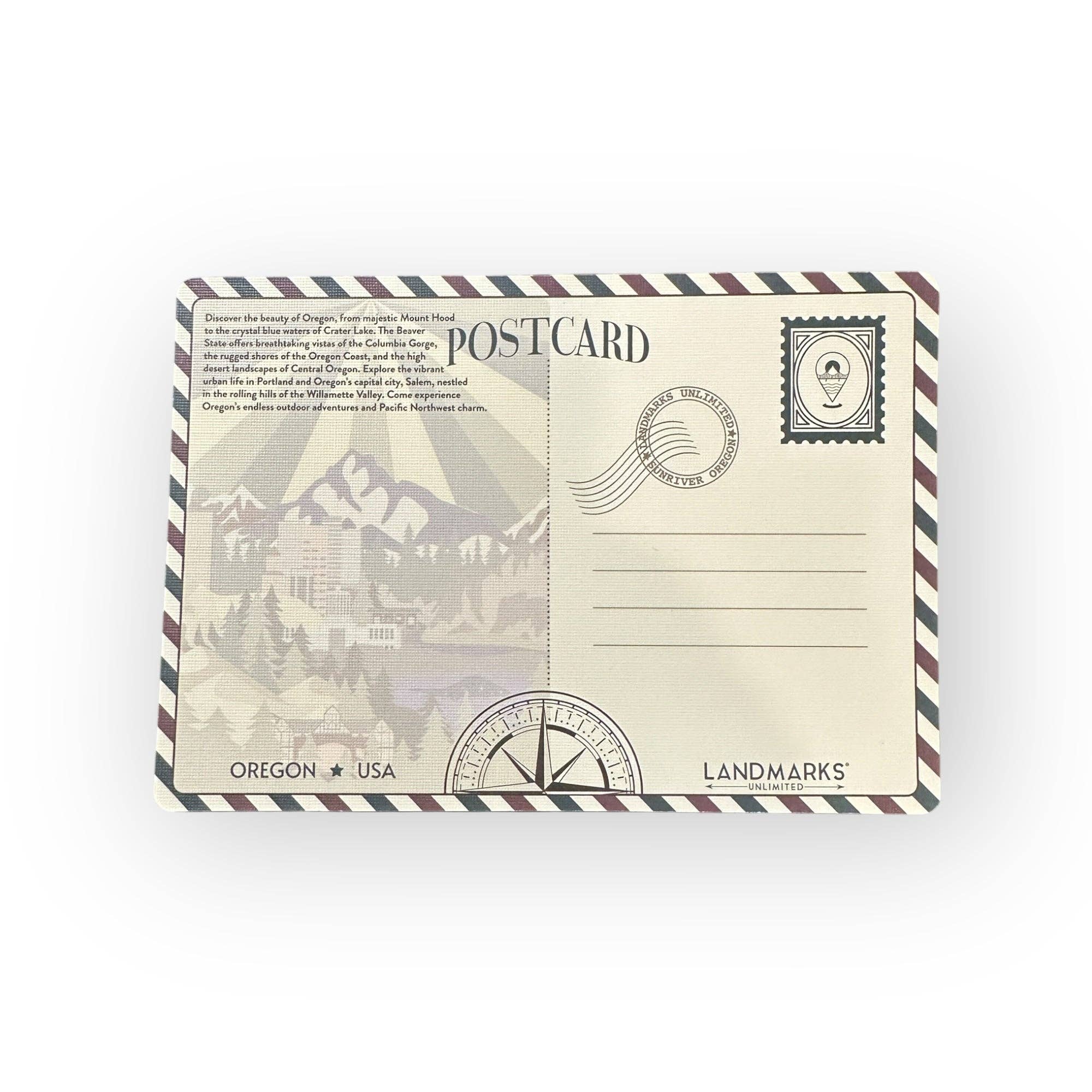 Landmarks Unlimited – Großhandel Postkarten – State of Oregon USA - Postkarte - Strukturierte Folie1