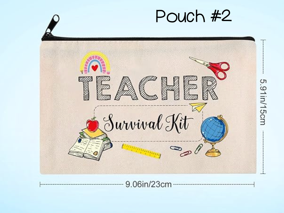 Peddle Your Paper – wholesale Pencil case/pouch – Teacher Back to School Gift- Teacher Survival Kit Pouch3