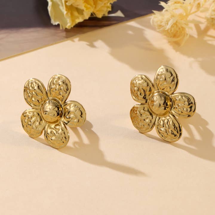 oro Orecchini a clip - Manel in vendita all'ingrosso su Faire0