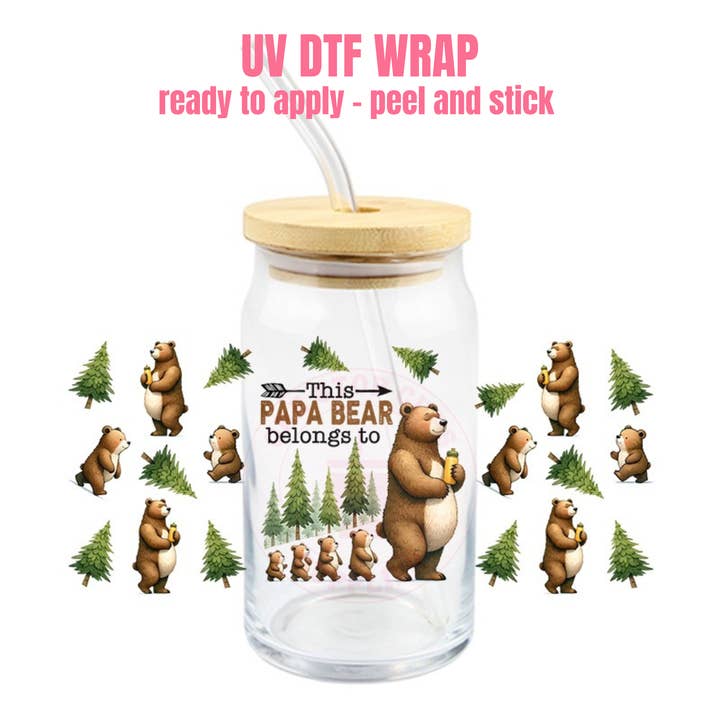 UV DTF CUP WRAP F #046 for wholesale by One Stop Cups