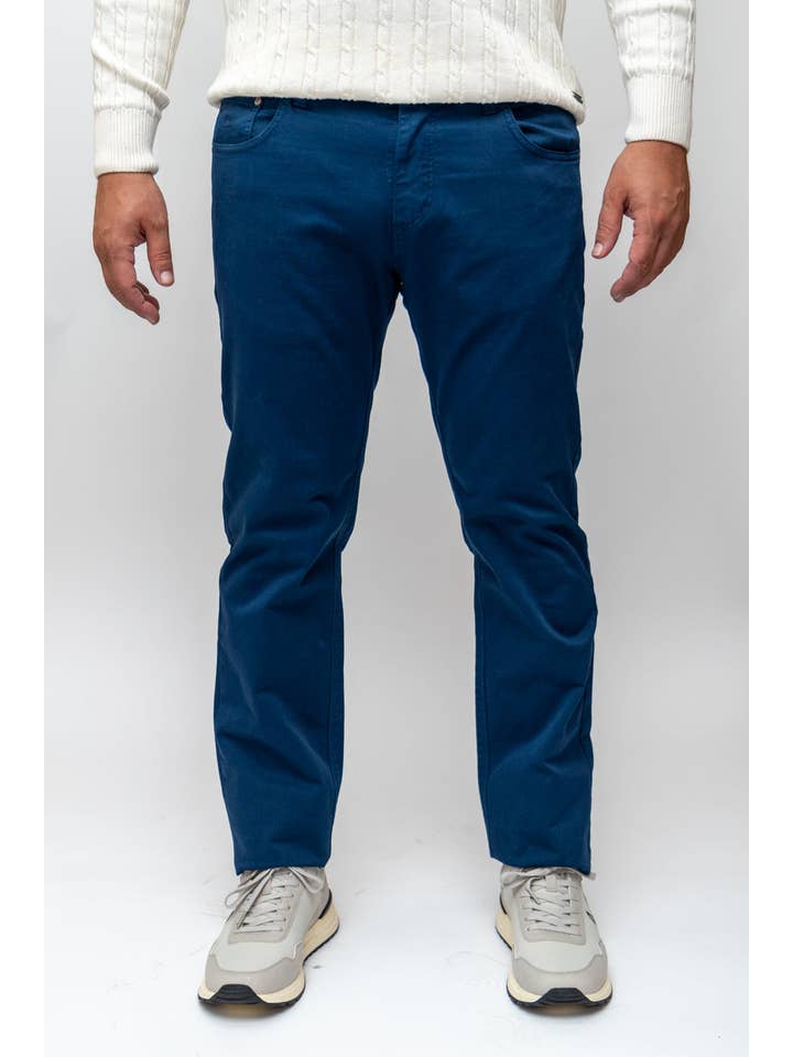 Custi Mikelo: Men's Clothing & Christmas Gifts - Wholesale Pants - Men's - 5-Pocket Blue Trousers2