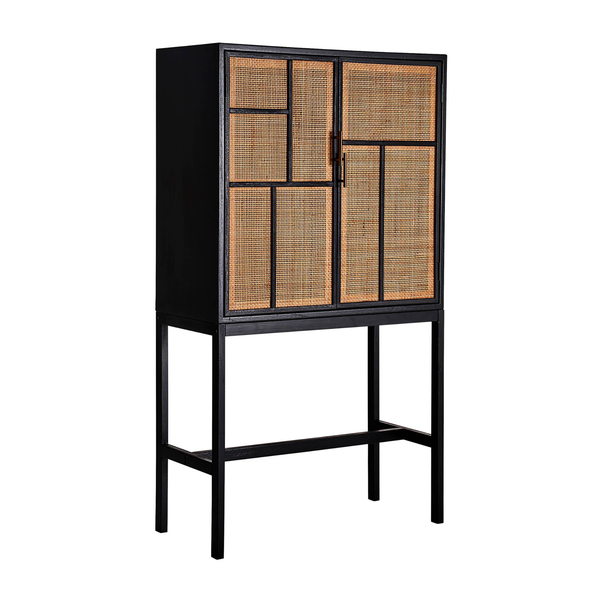 Kodu – wholesale Skåp – Beilen skåp i furu med svart och naturlig färg1