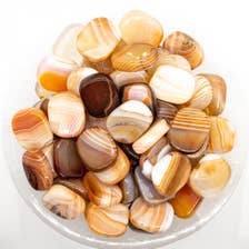 Quasar Gems USA - Wholesale Spiritual Stone/Crystal - Banded Carnelian Smooth Small 1/2 KG 1.1Lbs1