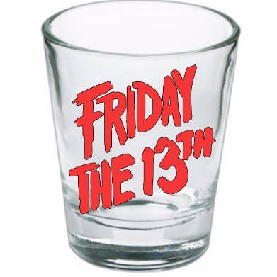 Jason Vorhees Viernes 13 Vaso de Chupito Cristalería de Bar Horror Halloween Metafísico para venta al por mayor de Witchcrafted in MI