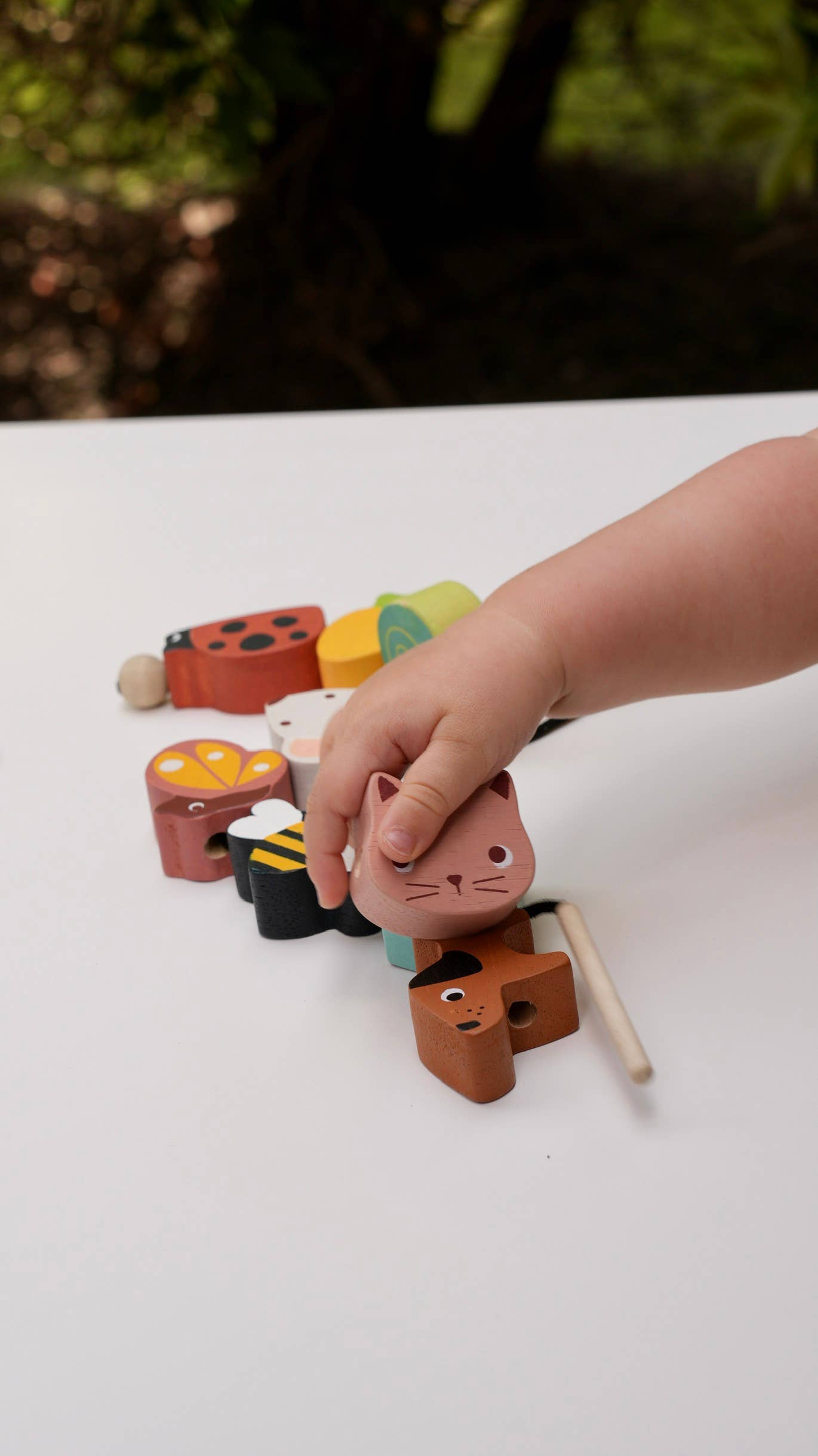 ThreadBear Design UK/EU - Wholesale Wood Toy - Kids - Mentari Garden Threading Beads2