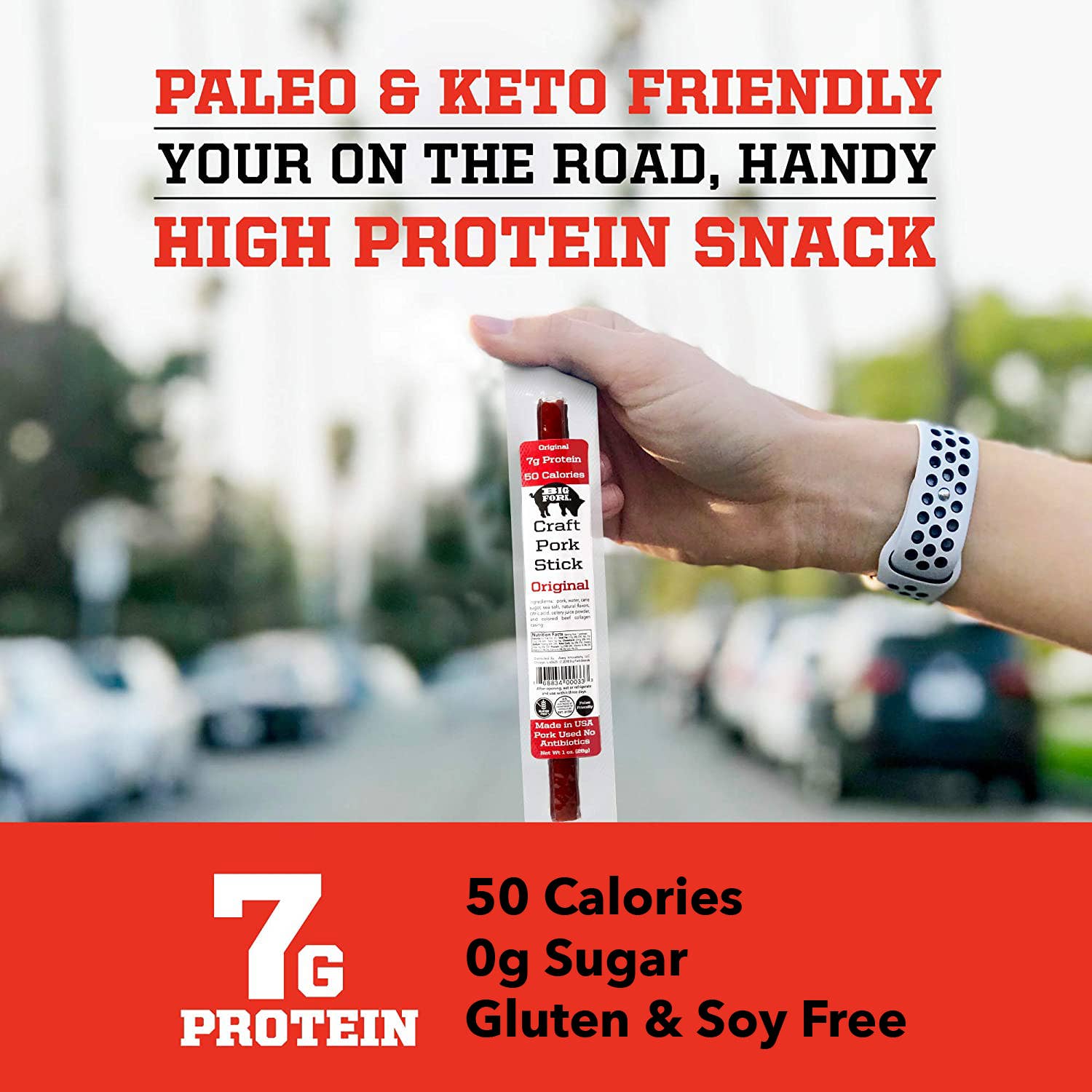 Big Fork - Vente Viande séchée - Bâtonnets de Viande de Porc Artisanaux | Original | 100% Tout Naturel4