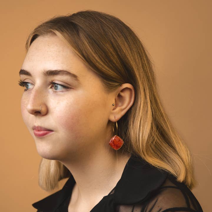 Celestia Thin Hoop Square for wholesale by Aether & Nox