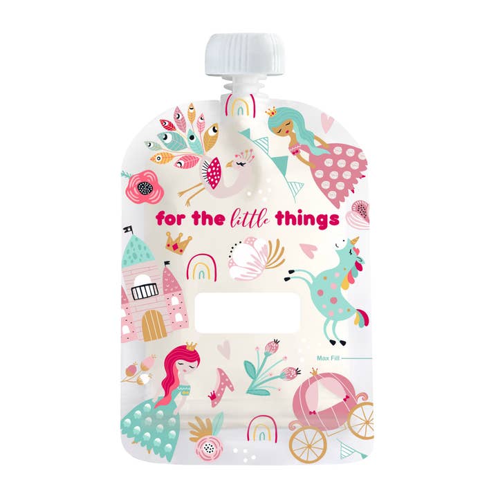 Sinchies - Wholesale Food Storage Wrap/Bag - Sinchies 150ml Reusable Food Pouches - Princess