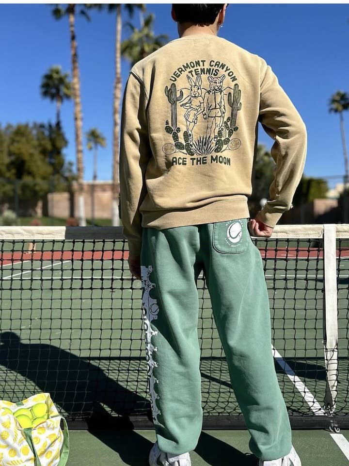 Vermont Canyon Tennis Sweatshirt (1 Medium Left!) for wholesale by Ace the Moon