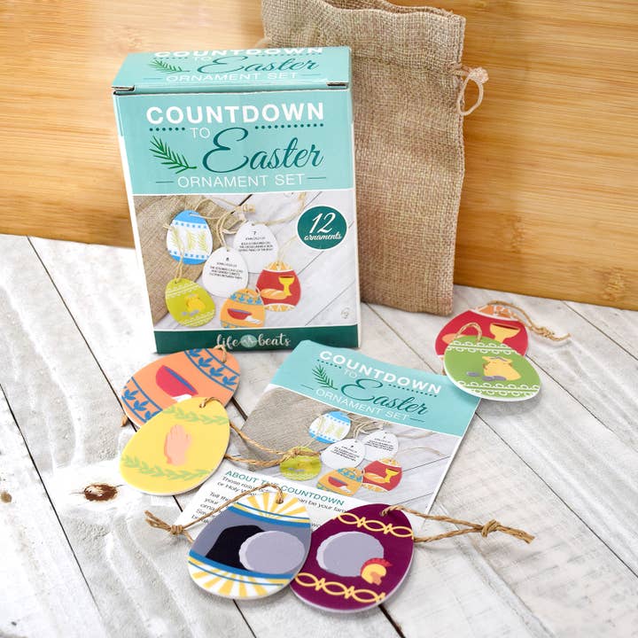 Ornament-Set Countdown to Easter — Auferstehungseier für den Großhandel von Lifebeats Gifts