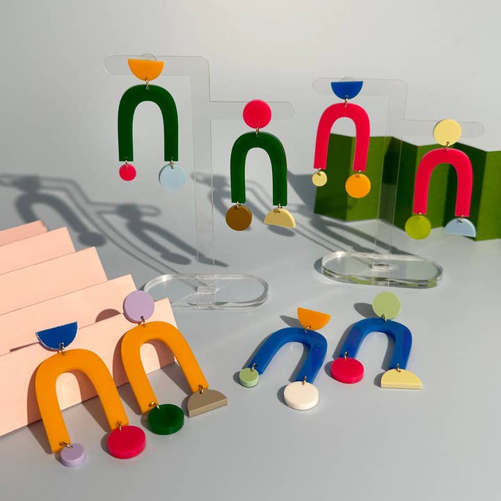 Combinist Goods - Wholesale Dangle Earrings - Collage Earrings12