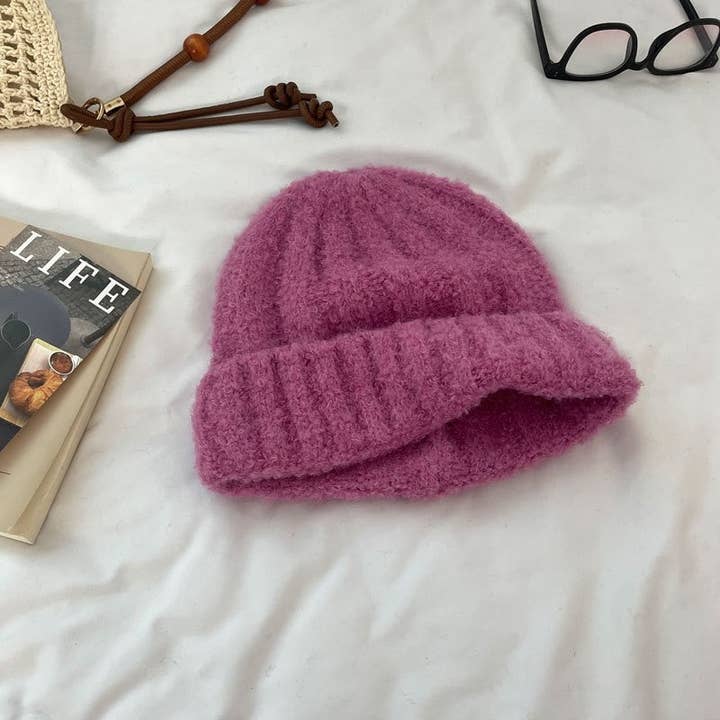 MoodGold - Wholesale Beanie – Women's - Wool Solid Color Warm Knitted Hat