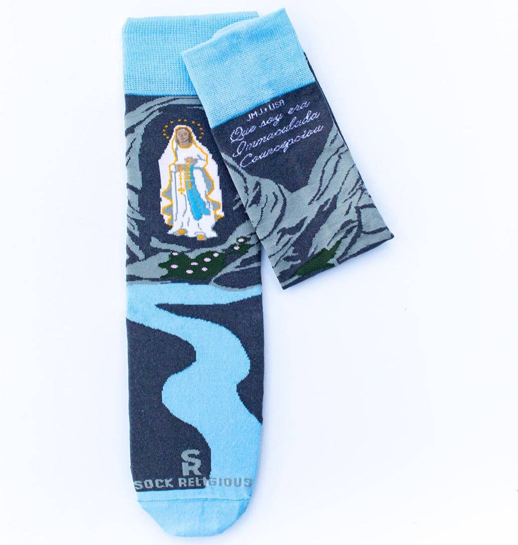 Sock Religious - Wholesale Sokken - Uniseks - Onze Lieve Vrouw van Lourdes Volwassenen Sokken0