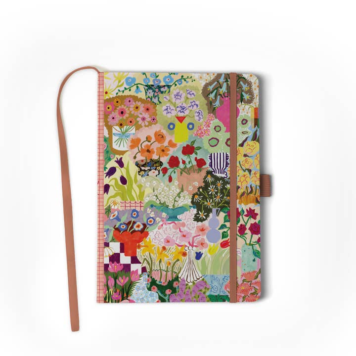 Wild Garden Soft Touch Hardbound Layflat Notebook Journal for wholesale by Denik